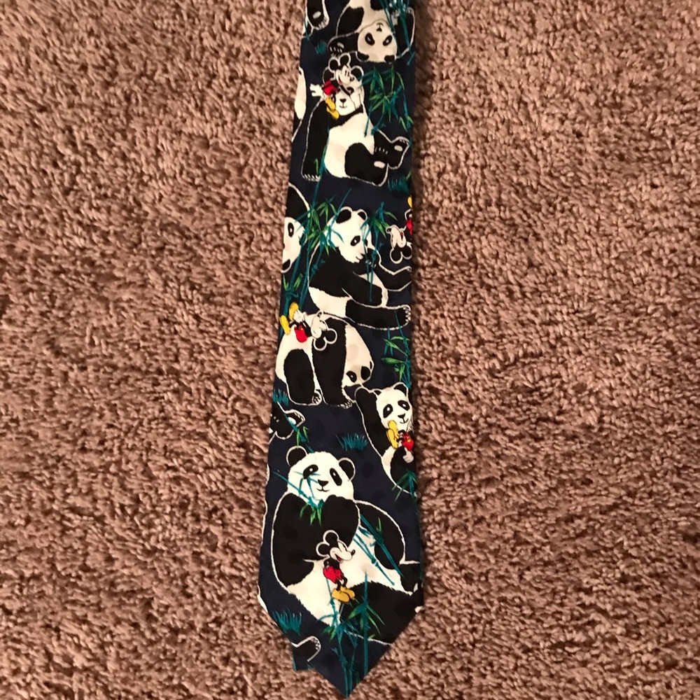 Mickey inc. Mickey Mouse and panda tie